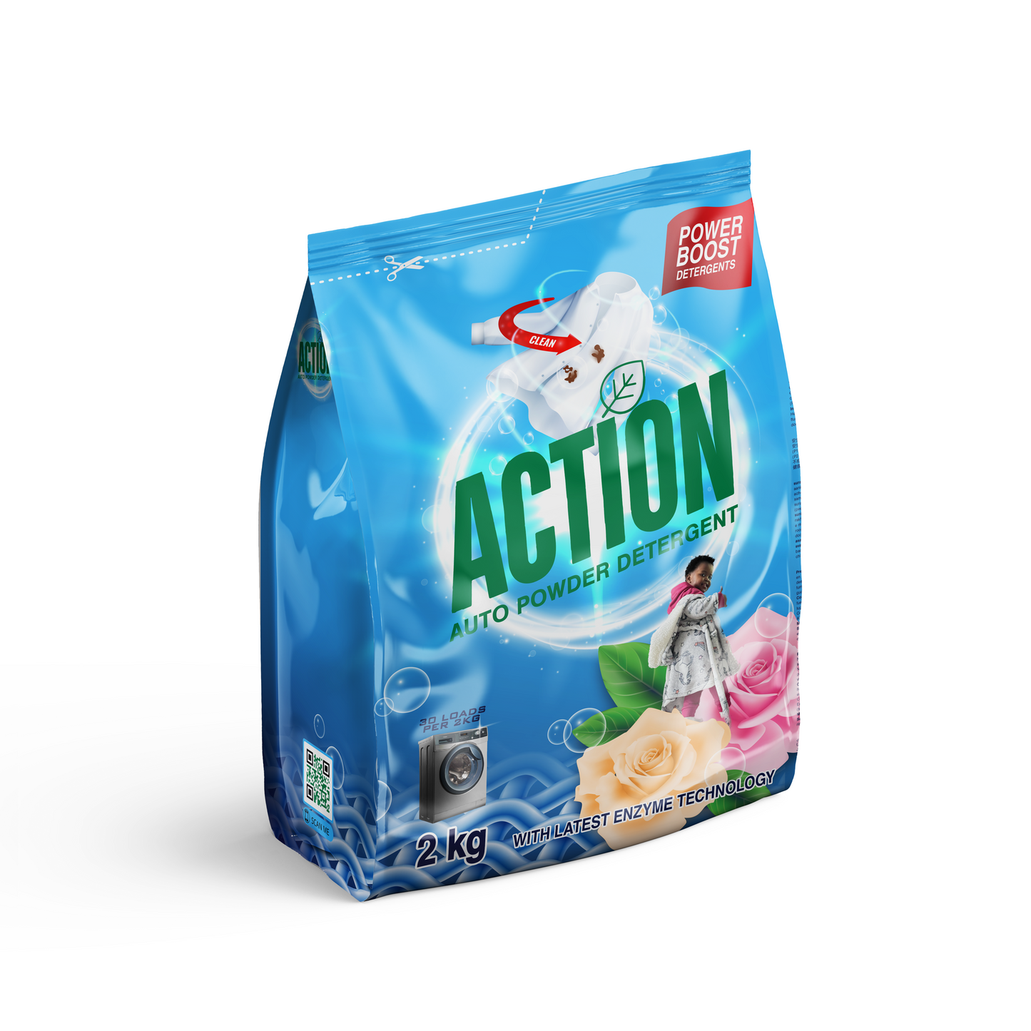 2 kg Power Boost Detergent.